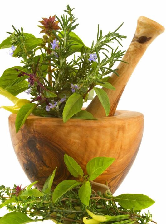 Unha variedade de herbas medicinais para aumentar a potencia nos homes